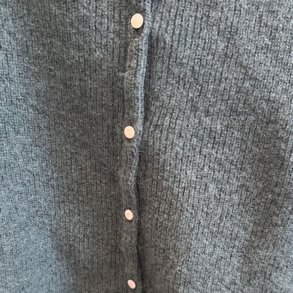 Sezane green gaspard Cardigan Sweater - Picture 2 of 4